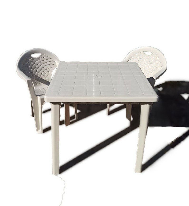 Комплект пластиковой мебели стол Тренд +2 кресла Флинт