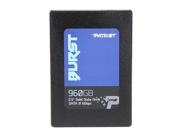 Накопитель SSD Patriot PBU960GS25SSDR Burst /SATA III/960GB /Скорость чтения 560МБайт/с Скорость записи 540МБайт/с