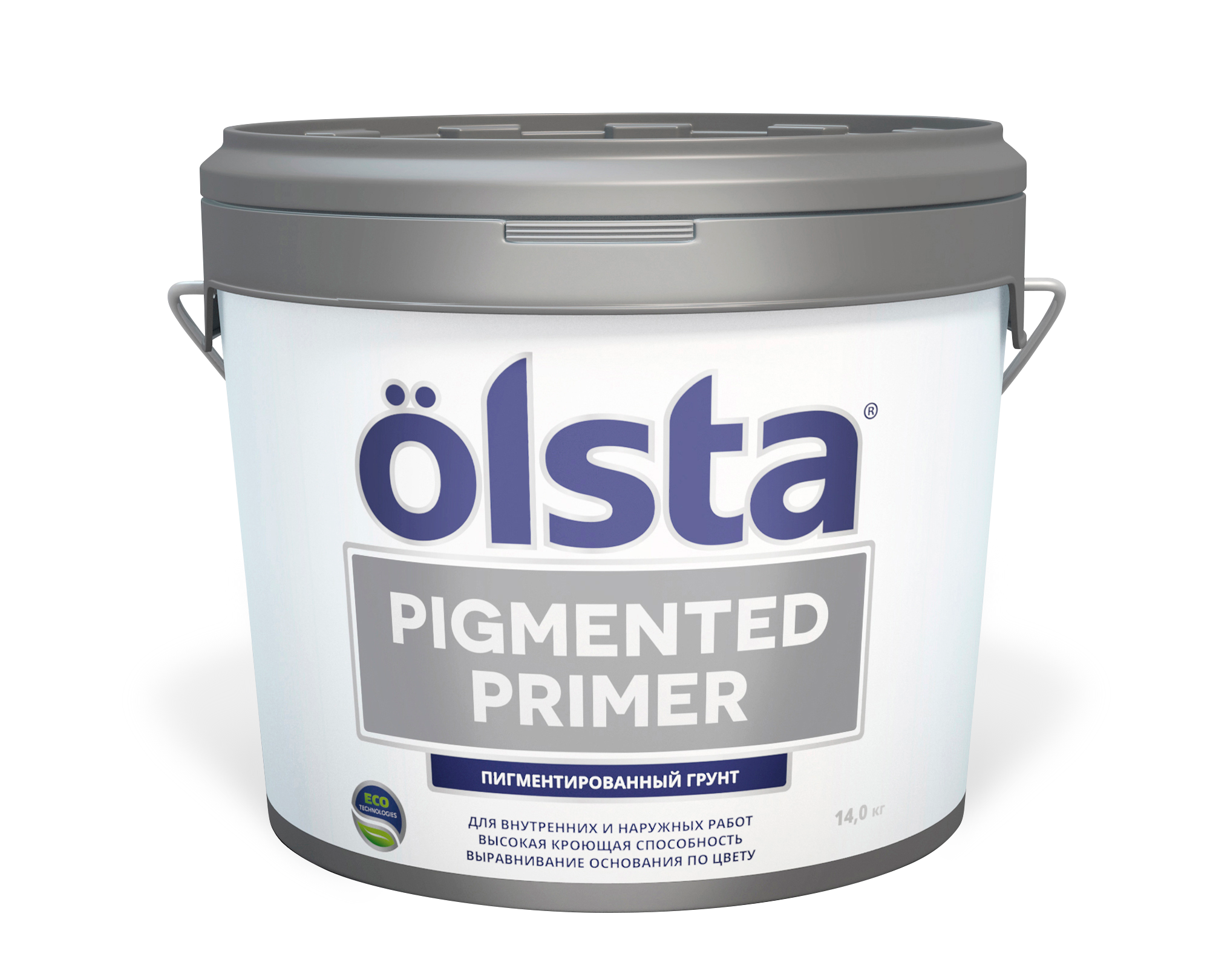 Грунт укрывающий пигментированный под колеровку Olsta Pigmented Primer (14кг)