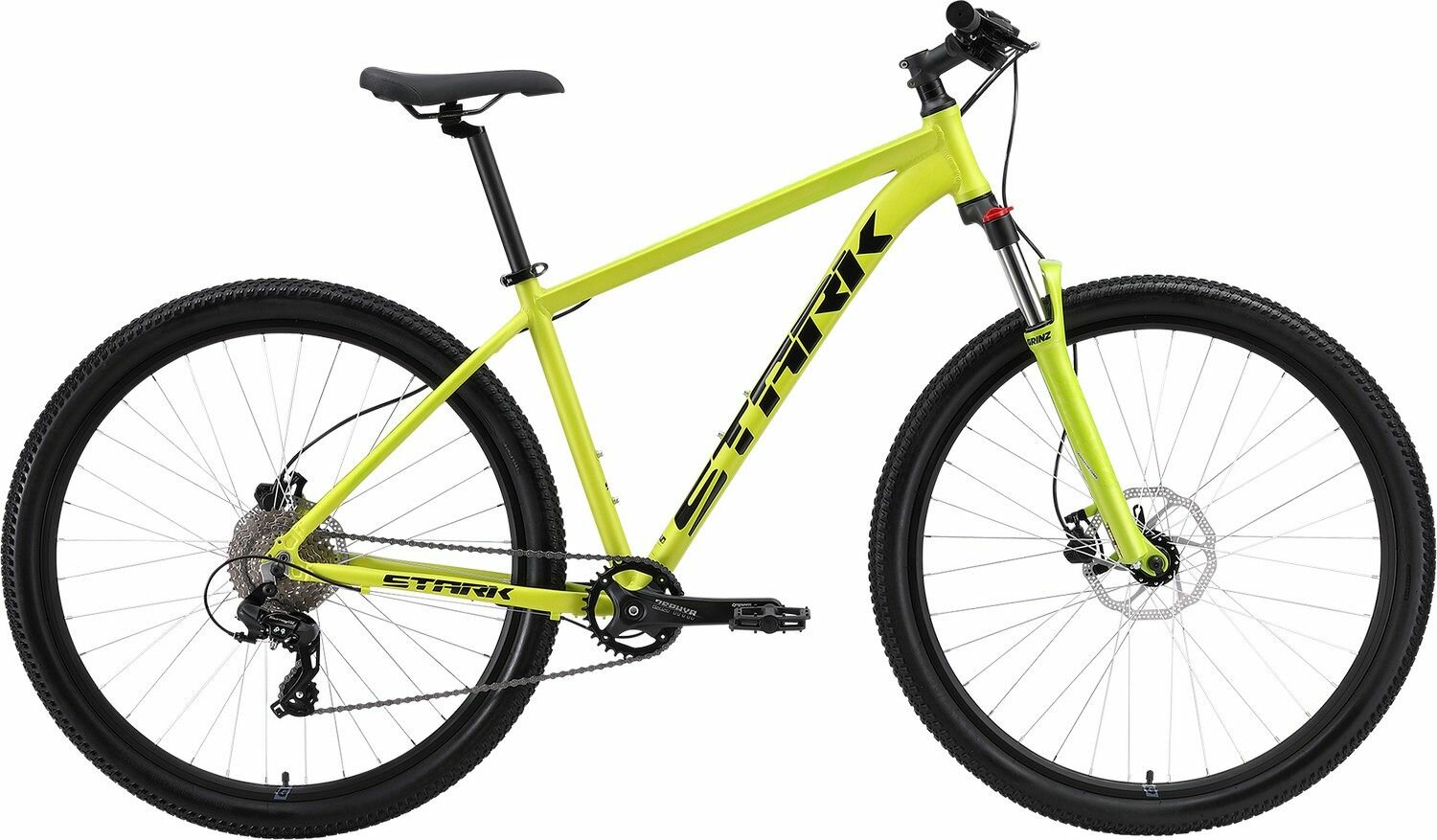 Велосипед Stark Hunter 29.2 HD (2024) (Велосипед Stark'24 Hunter 29.2 HD зелено-желтый/черный 22", HQ-0014308)