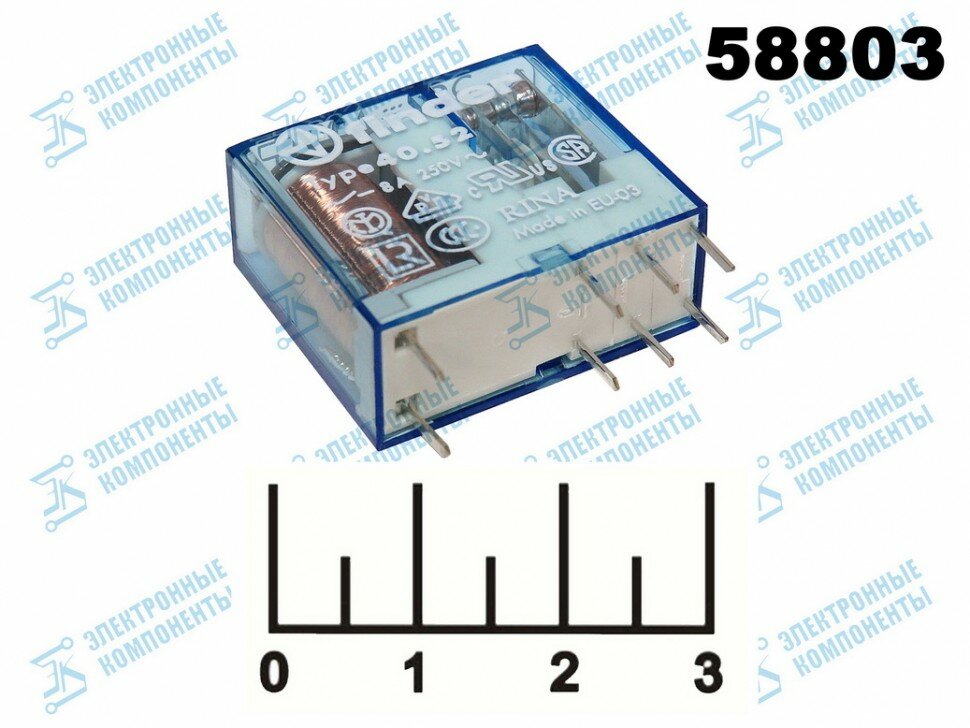 фото Реле =60V 8A/250V 40.52.9.060.0000 Finder