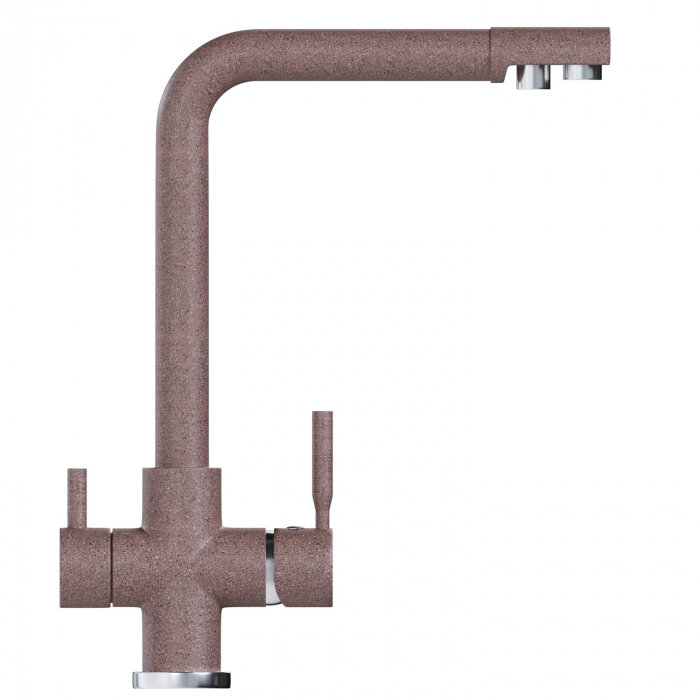 Смеситель для кухни 40к MIXLINE ML-GS10 (307) терракотовый с вых. для питьевого фильтра