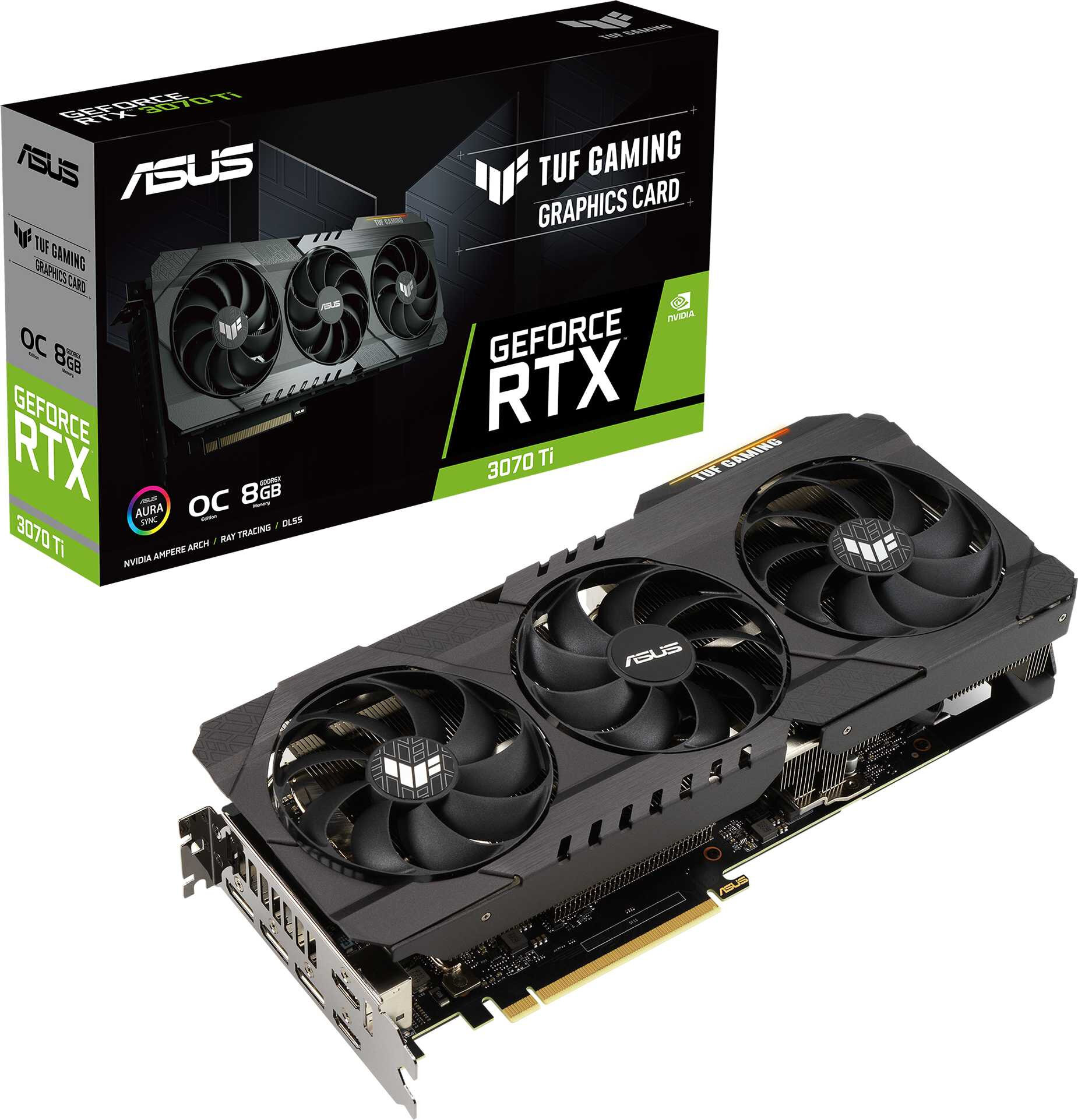 Видеокарта RTX3070TI 8Gb GDDR6X Asus TUF-RTX3070TI-O8G-GAMING