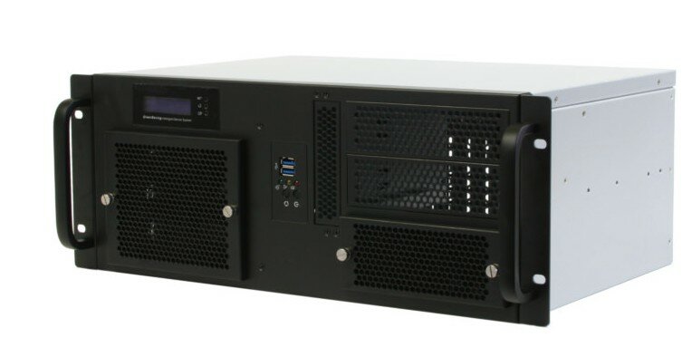 Procase Корпус GM430-B-0 Корпус 4U Rack server case черный панель управления без блока питания глубина 300мм MB 12