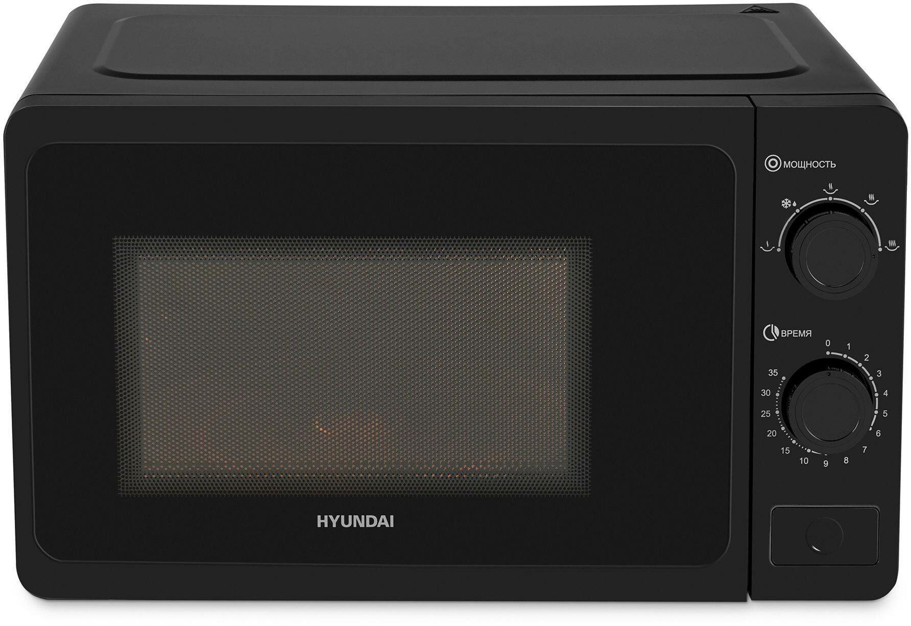 Микроволновая печь Hyundai HYM-M2010, черный - фотография № 4
