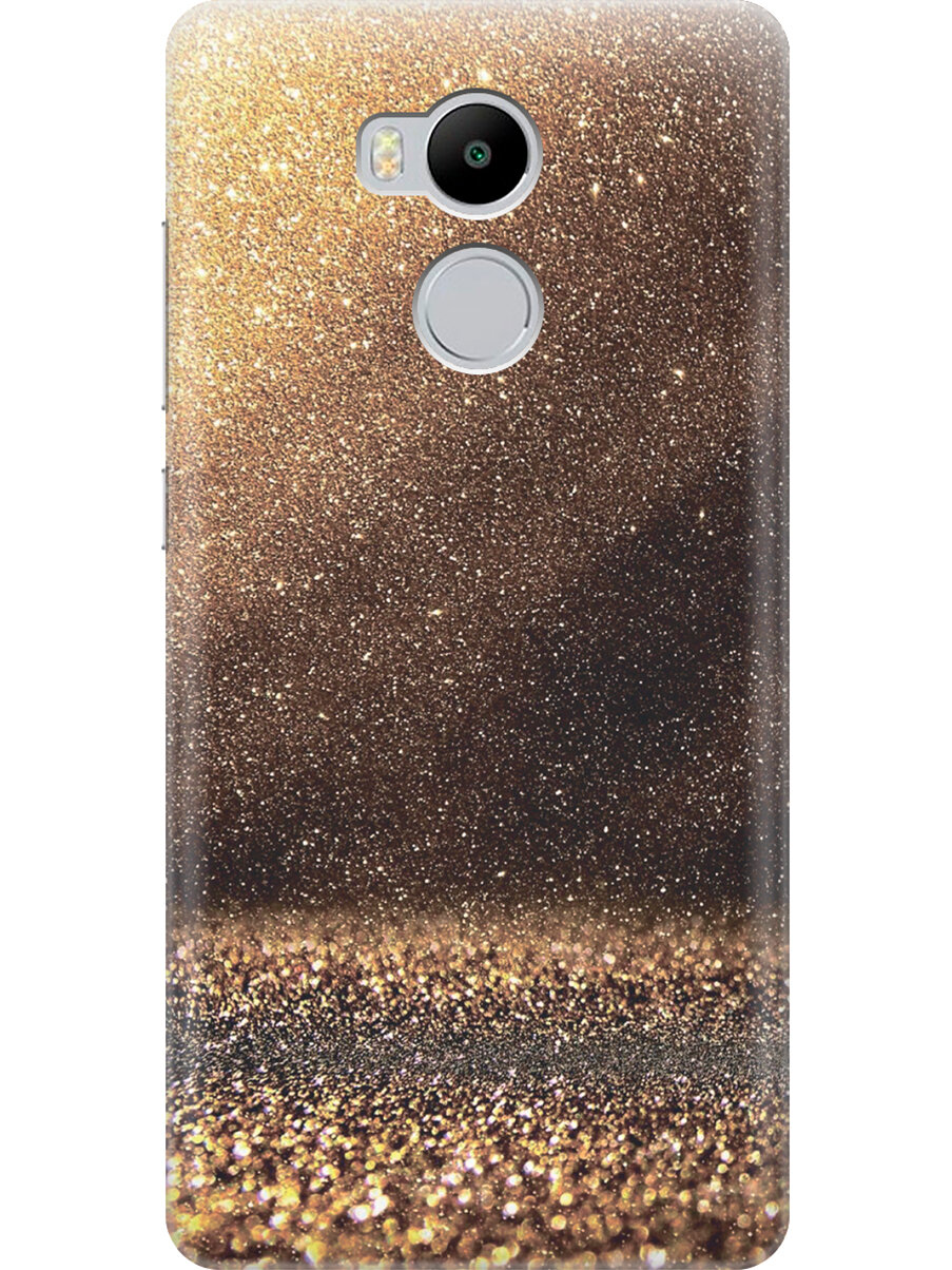 Силиконовый чехол на Xiaomi Redmi 4 Pro / 4 Prime / Сяоми Редми 4 Про / 4 Прайм с принтом "Золотая пыль"