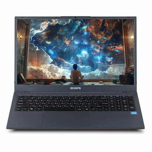 Ноутбук ECHIPS Max F173UL-H F173UL-H, 17.3", IPS, Intel N100 0.8ГГц, 4-ядерный, 16ГБ DDR5, 512ГБ SSD, Intel UHD Graphics, Windows 11 Home, черный