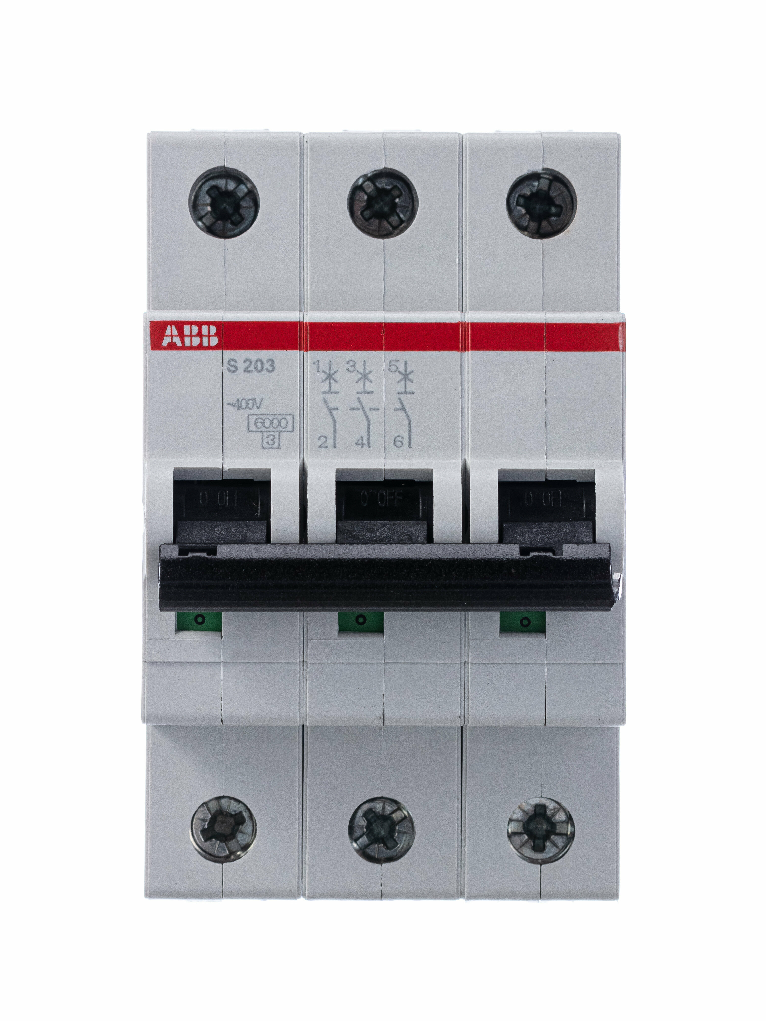 Автоматический выключатель ABB S200, 3 полюса, 40A, тип C, 6kA - фотография № 6