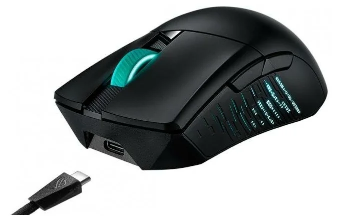 Игровая беспроводная мышь ASUS ROG Gladius III WL (RGB LED, 6 кнопок, 19000 dpi, black, USB, 90MP0200-BMUA00)