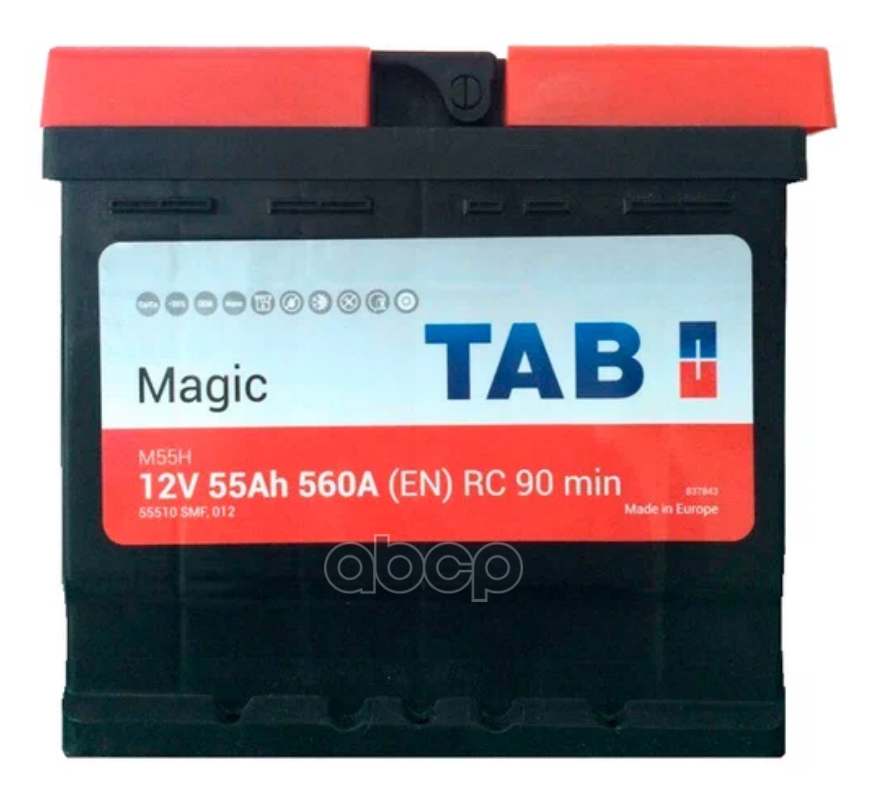 Аккумулятор Tab Magic 55a (560a 207x175x190) TAB арт. 189058