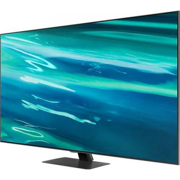 Телевизор Samsung Series 8 QE55Q80AAUXCE, 55", QLED, 4K Ultra HD, темно-серебристый - фото №3