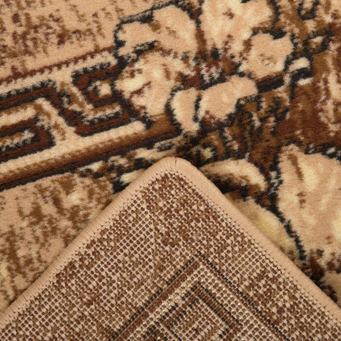 Люберецкие ковры Ковер Мокко прямоугольный 50х80 см, ПП 100%, джут - фотография № 3