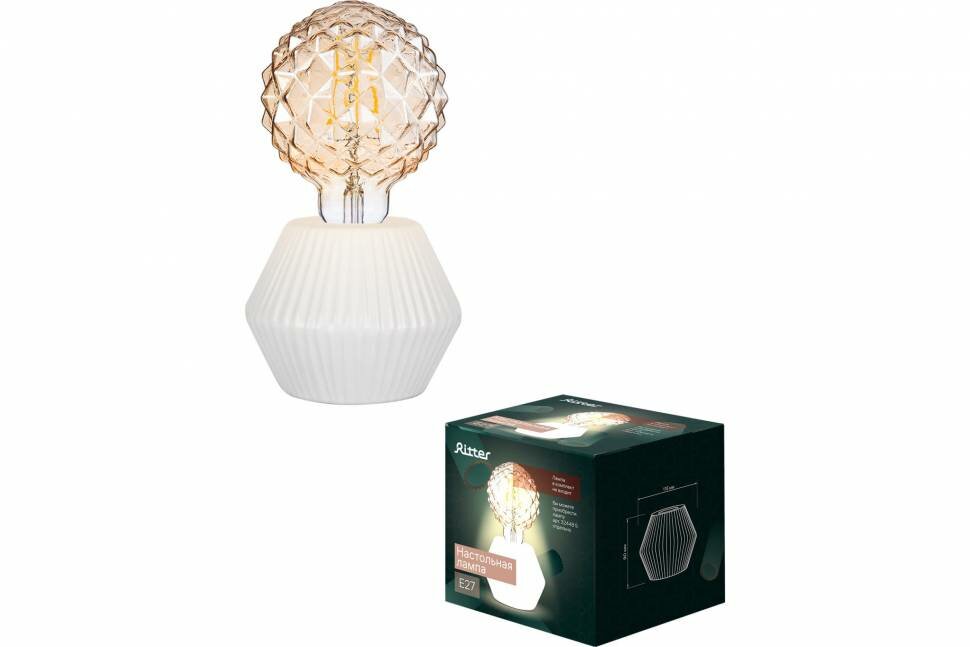 фото Настольный светильник Ritter BISCUIT, E27, max. 40Вт, 1,6 м 52708 4