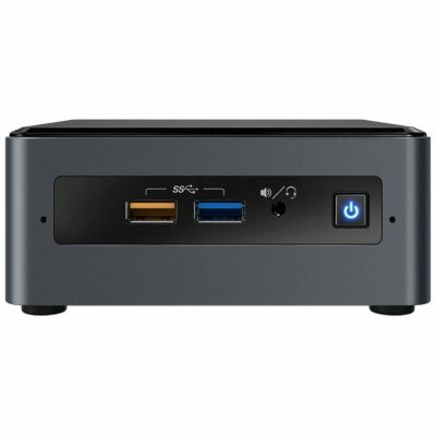 Компьютер Intel NUC NUC7CJYH (Intel Celeron J4005, 2.0 GHz - 2.7 GHz, No Ram 2x DDR4, No HDD, DVD нет, Intel UHD Graphics 600, No OS, черный, нет шнура питания, BOXNUC7CJYH)