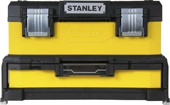 Ящик для инструмента STANLEY YELLOW METAL PLASTIC TOOLBOX WITH A DRAWER 20" 1-95-829