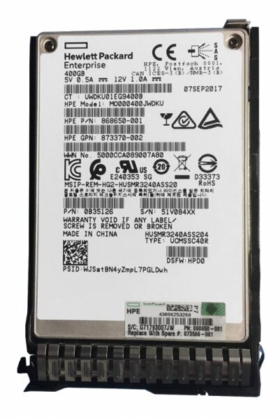 Жесткий диск HP 873351-B21 400Gb SAS 2,5" SSD