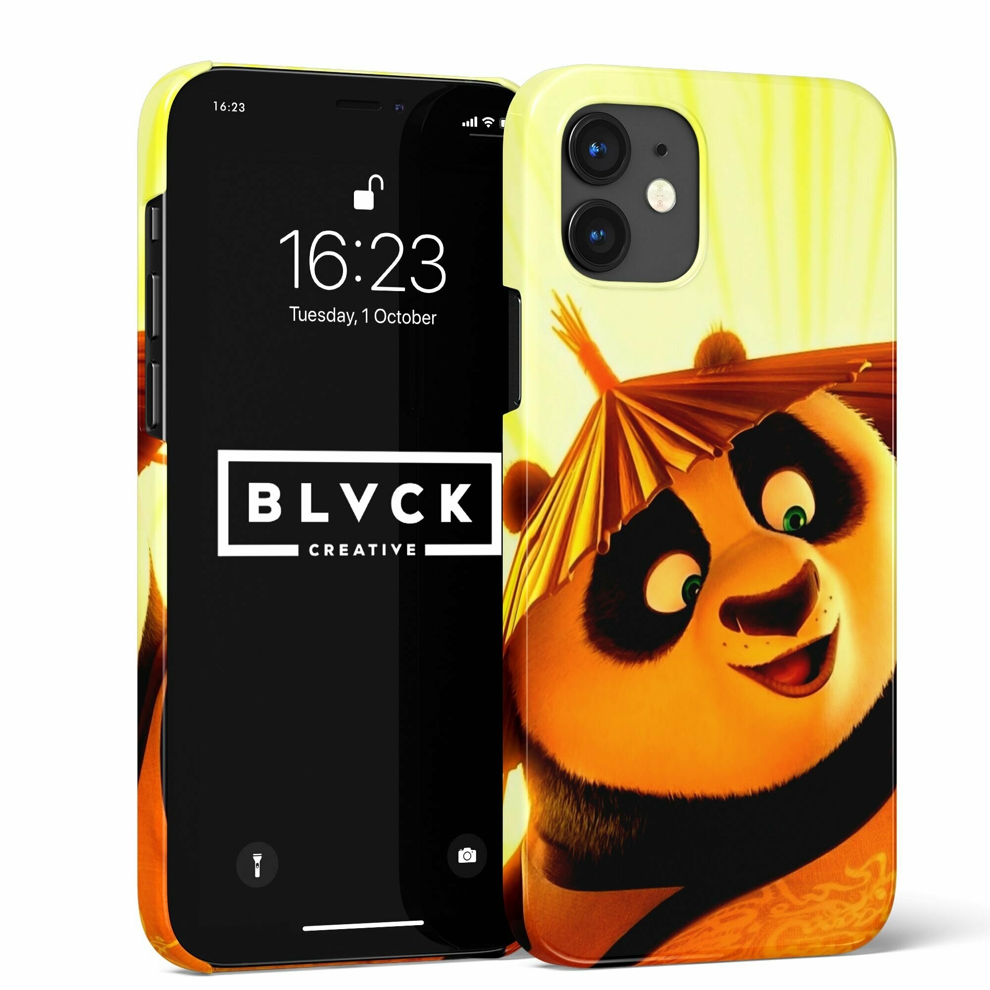 Чехол для IPhone 13 Pro с рисунком "Kung Fu Panda" / Накладка с принтом Кунг-фу Панда