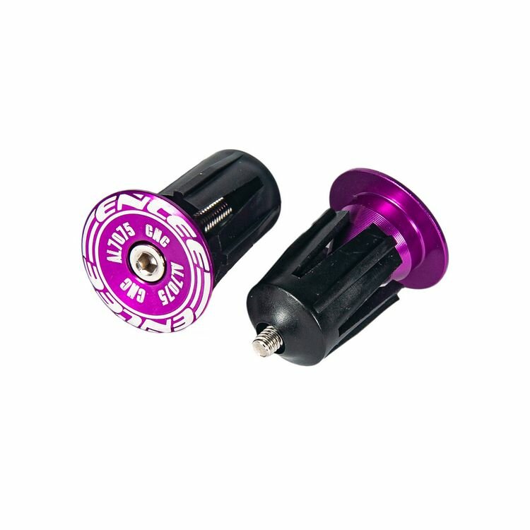 Заглушки руля Enlee BD-10 ударопрочный АБС-пластик фиксация якорем, фиолетовый