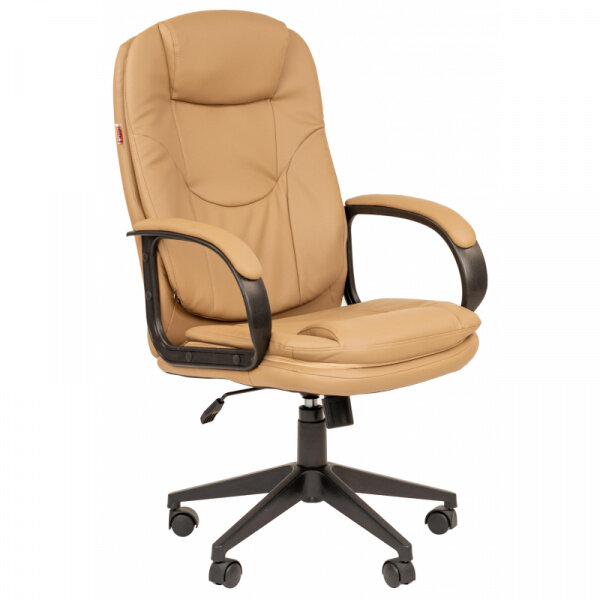Кресло руководителя Easy Chair 695 TPU кожзам бежевый, пластик