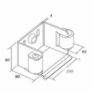 Нижний роликовый ловитель FURNITEH MD03A (Комплектующие для откатных ворот)