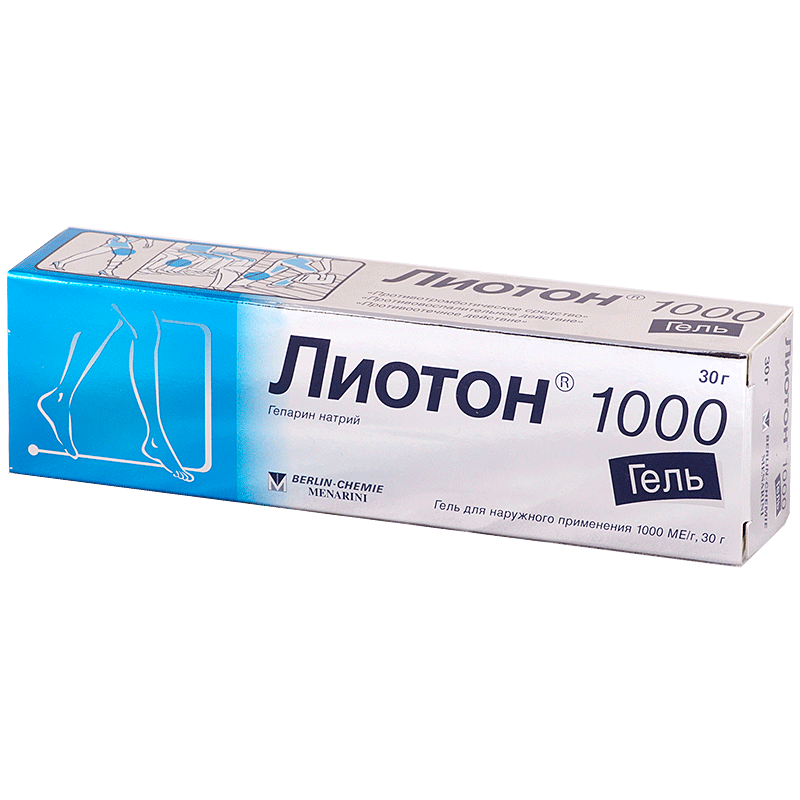 Лиотон 1000 гель наружн. 1000 ЕД/г туба 30г №1