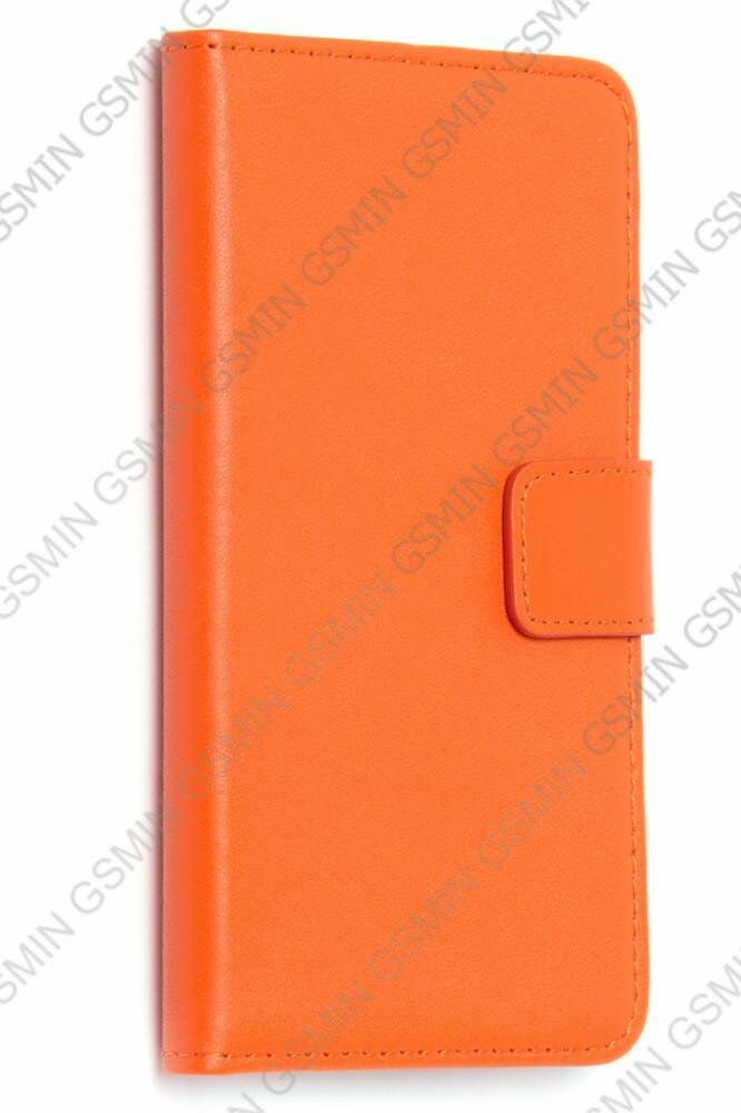 Чехол-книжка с магнитной застежкой для HTC Desire 500 Dual Sim (Оранжевый)