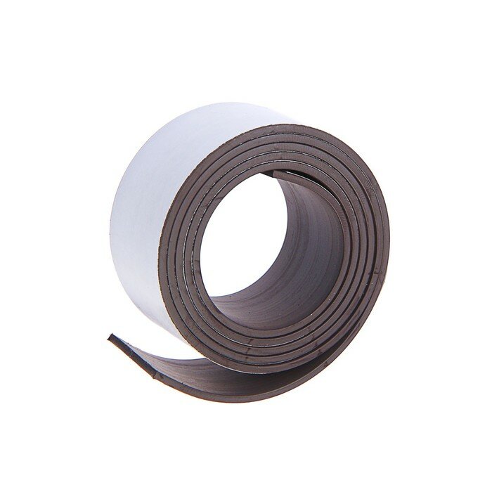 фото Магнитная лента тундра, с клеевым слоем, 25 х 1.5 мм, длина 0.75 м