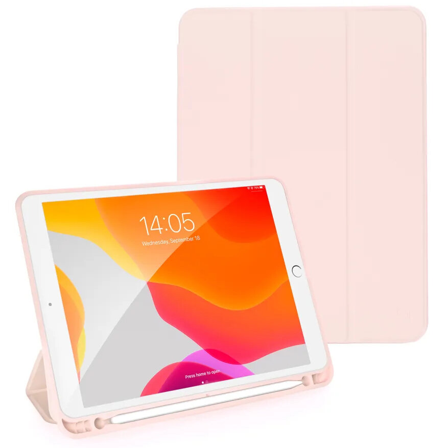 Чехол Guardi Milano Series для iPad 9.7"(2017-2018) / iPad Air / iPad Air 2 розовый песок (Pink Sand)