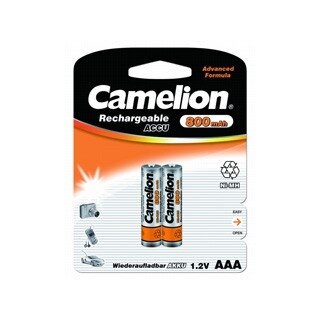 Camelion AAA- 800mAh Ni-Mh BL-2 (NH-AAA800BP2, аккумулятор,1.2В)