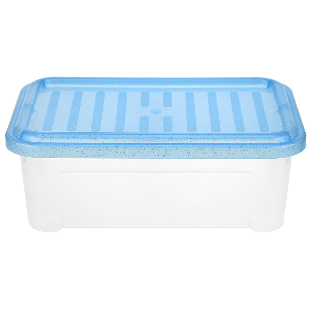 Контейнер для хранения пластмассовый "Darel-box" 2,5л, 26х16,5х9,5см, синий (Россия) - фотография № 2