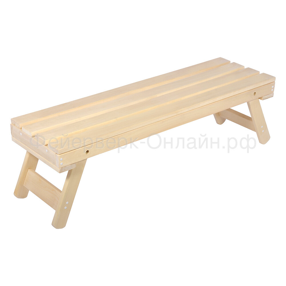 фото Лавочка из липы, складная, 140х44 см