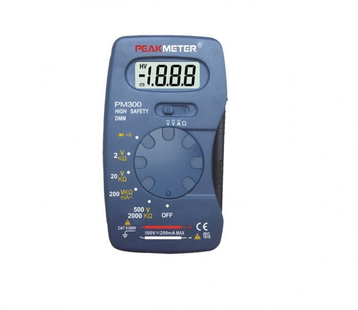 Мультиметр цифровой PEAKMETER PM300