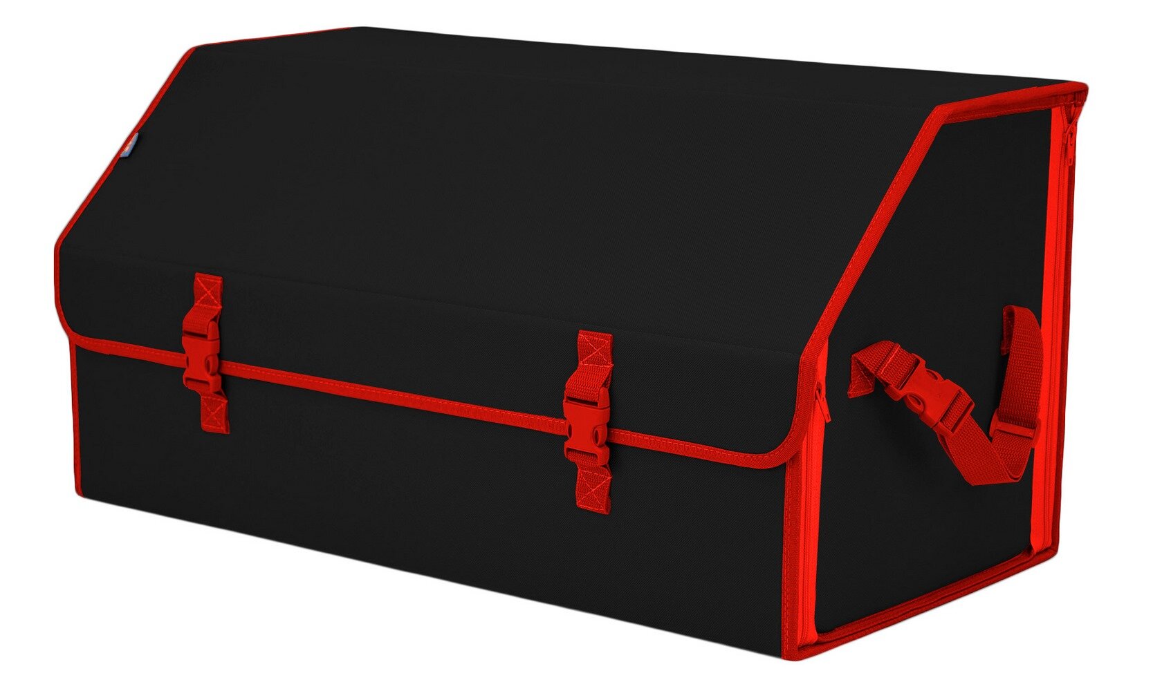 Органайзер-саквояж в багажник "Союз" (размер XL Plus). Цвет: черный с красной окантовкой.