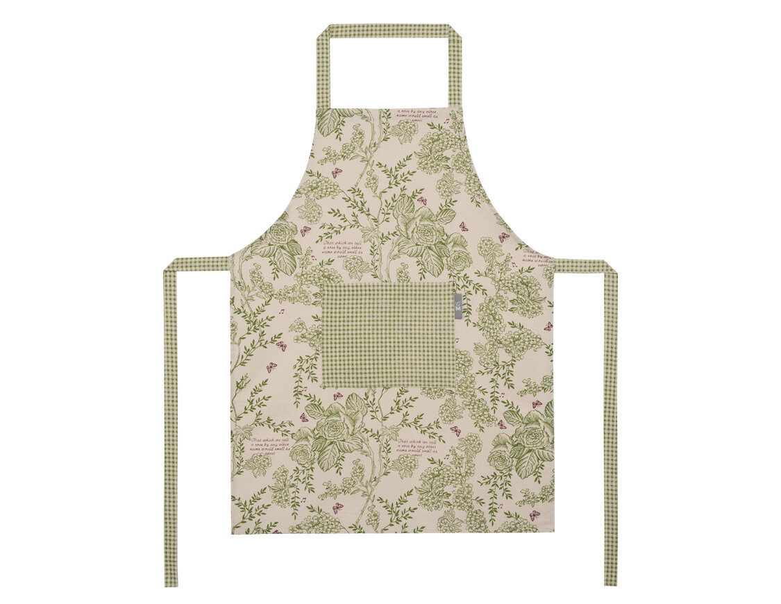 фото Фартук женский «Шекспир» рогожка наб. с карманом 60х80 см