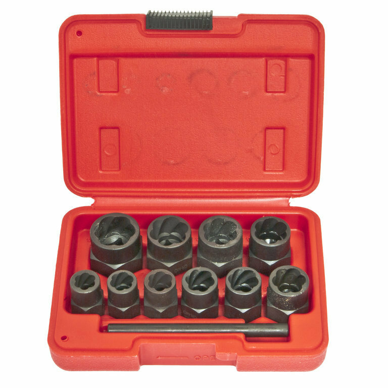фото Набор головок ER-86416 для поврежденных болтов и гаек, 3/8" 11пр.(9-17, 19мм), в кейсе эврика