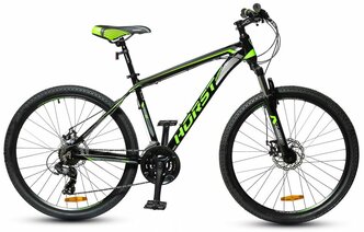 Горный велосипед Horst Genesis 26" 2022 (Рама: 17" (Рост: 160-170 см), Цвет: черный/оранжевый/серый)