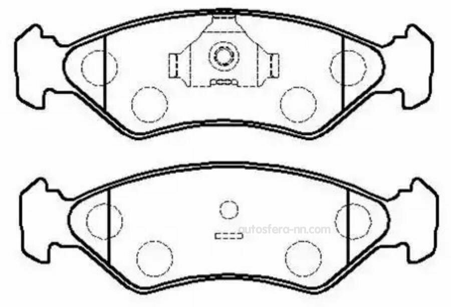 HSB HP9466 колодки тормозные дисковые FORD: FIESTA \ KA: \ MAZADA: 121