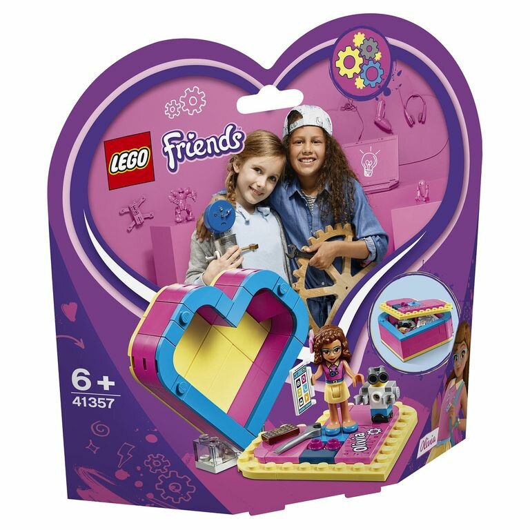 LEGO Friends Конструктор Шкатулка-сердечко Оливии, 41357