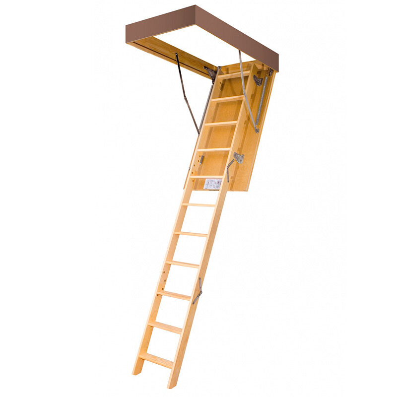 Лестница чердачная складная FAKRO LWS PLUS деревянная 60x120х280 см