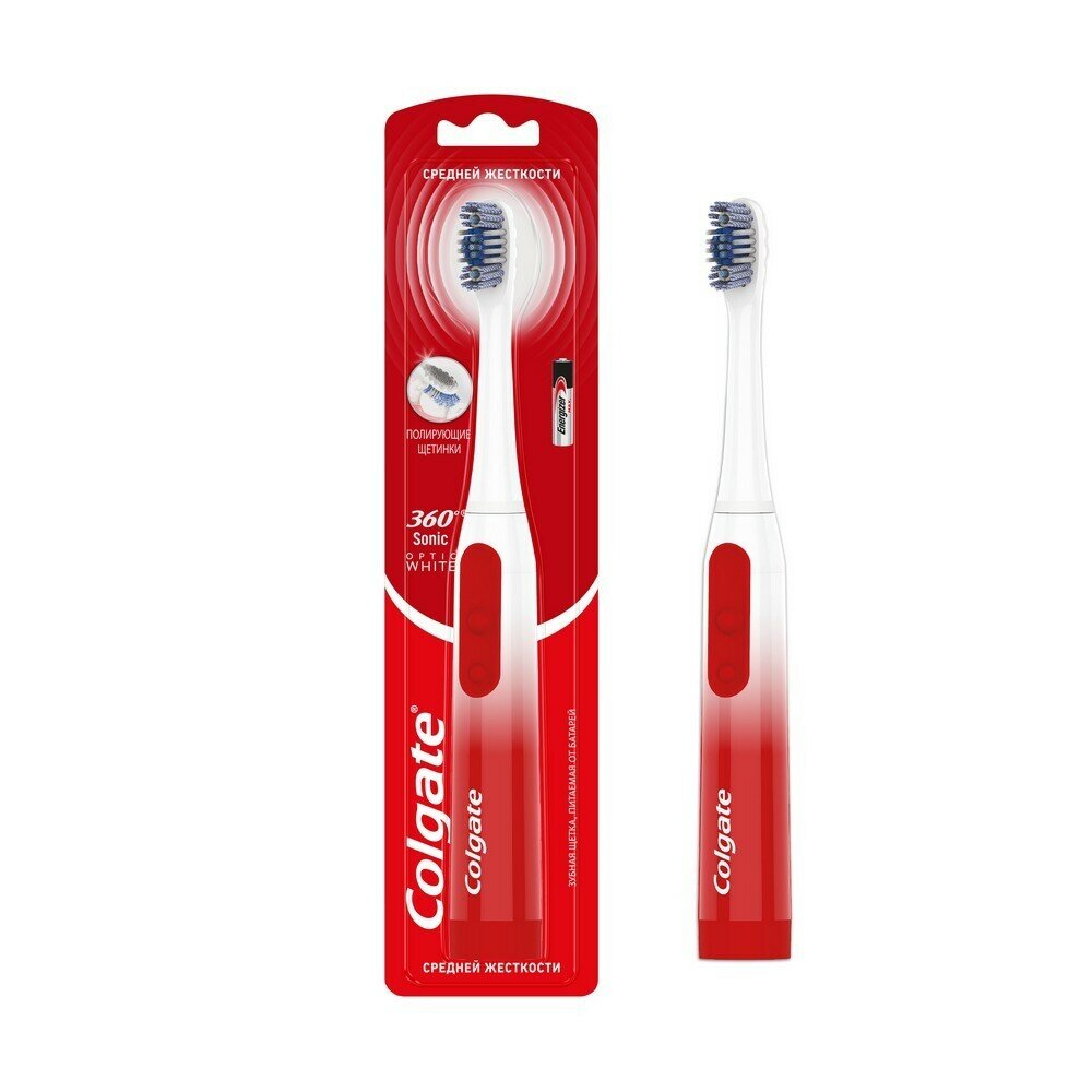 Электрическая зубная щетка Colgate 360 Sonic Optic White