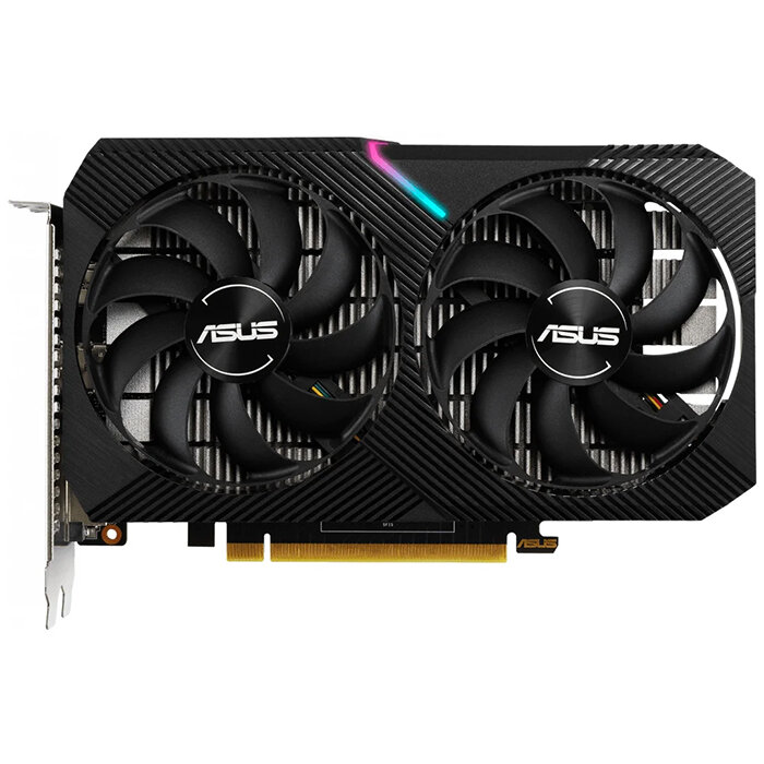 ASUS Видеокарта ASUS DUAL GeForce GTX 1650 MINI OC 4GB (DUAL-GTX1650-O4GD6-MINI), Retail