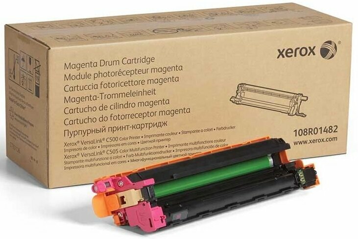 Картридж для печати Xerox Фотобарабан Xerox 108R01482 вид печати лазерный, цвет Пурпурный, емкость