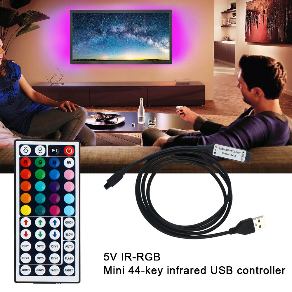 RGB Контроллер Мини USB IR, 5 В, 12 А - фотография № 2