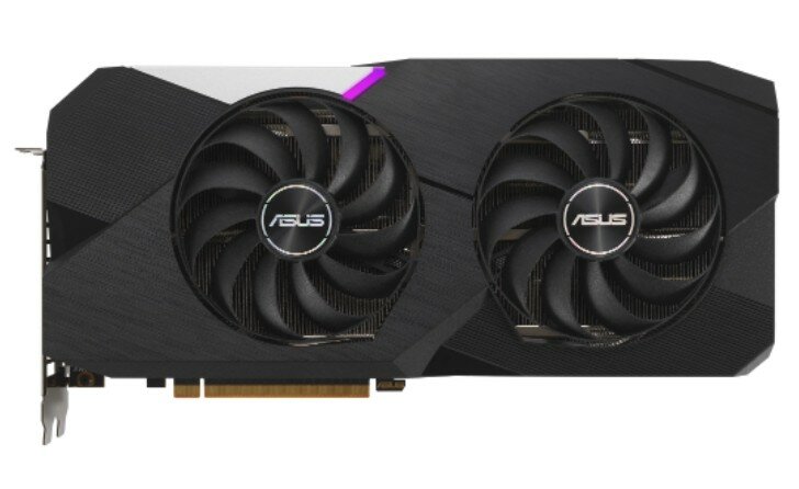 Видеокарта ASUS DUAL-RX6700XT-O12G//RX6700XT HDMI*1 DP*3 12G D6