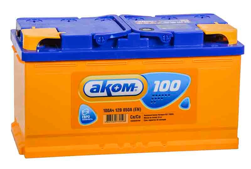 Автомобильный аккумулятор Аком 100E (850 A)
