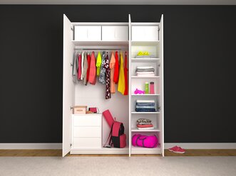 Шкаф для одежды "Мебель ГОСТ", аналог Икеа Мальм, 150x50x220