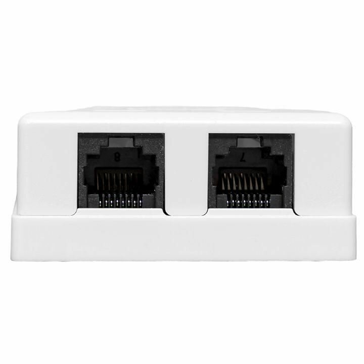 Розетка настенная TERACOM кат.5E неэкранированная 2 порта RJ-45 Dual IDC бел. EKF TRC-WBOX-2RJ45-5EUTP-WH - фотография № 4