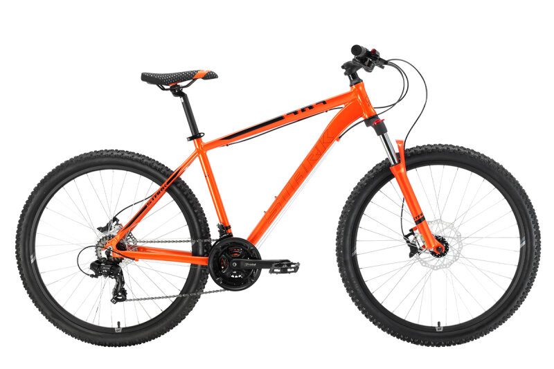 Горный велосипед Stark Hunter 27.2 HD (2022) 18" Черно-голубой (165-182 см)