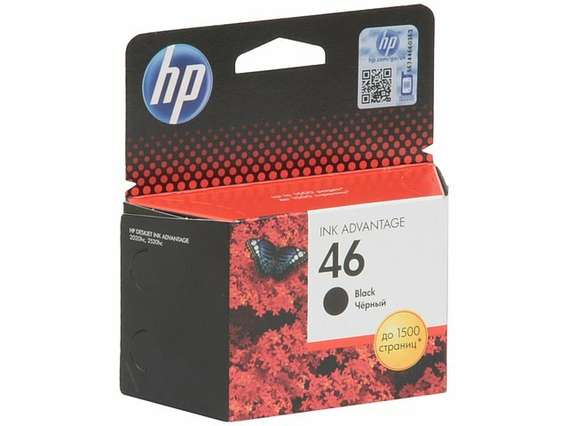 Картридж HP Картридж HP 46 CZ637AE (черный) для Deskjet Ink Advantage 2020hc/2520hc