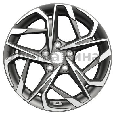 Khomen Wheels KHW1716 (Changan/Geely/Lexus/Toyota) Gray-FP 7x17/5x114.3 ET45 D60.1